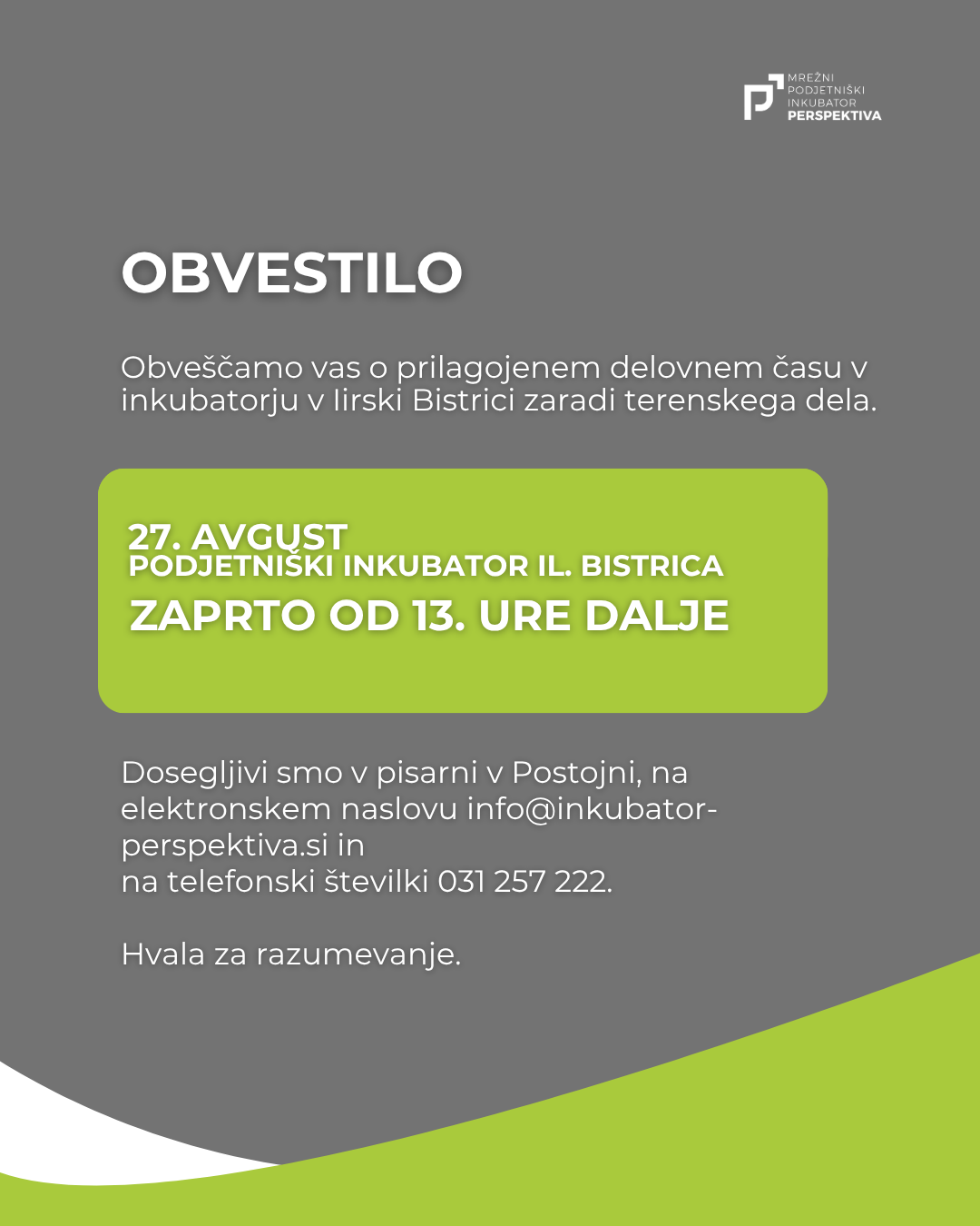 OBVESTILO IB
